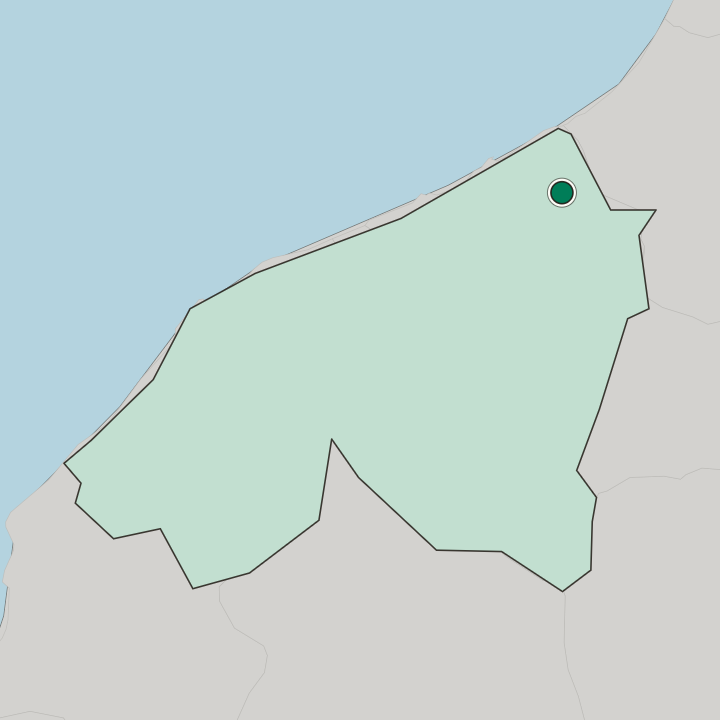 Map showing Benslimane — In Casablanca-Settat
