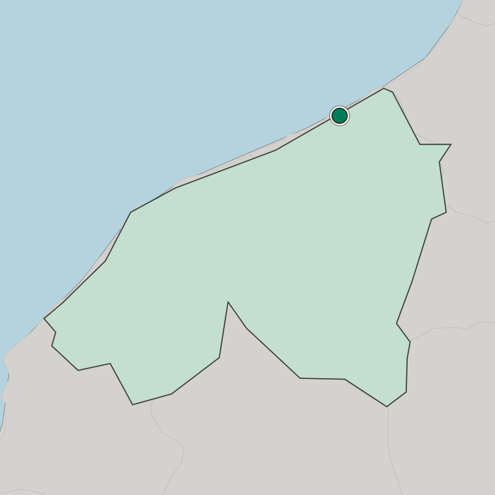 Map showing Mohammedia — In Casablanca-Settat
