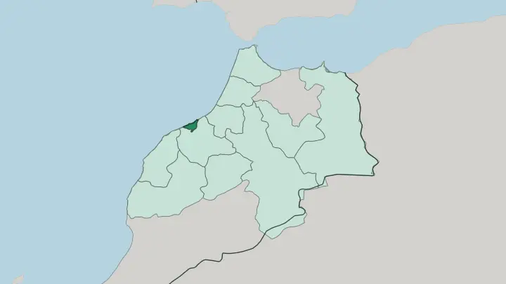 Map of Drâa-Tafilalet in Morocco