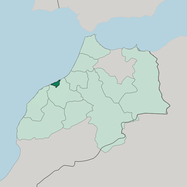 Map showing Drâa-Tafilalet — In Morocco