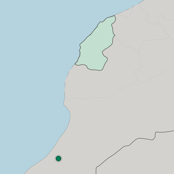 Map showing Guelmim — In Guelmim-Oued Noun