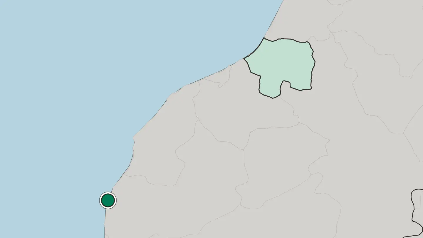 Map of Essaouira in Morocco