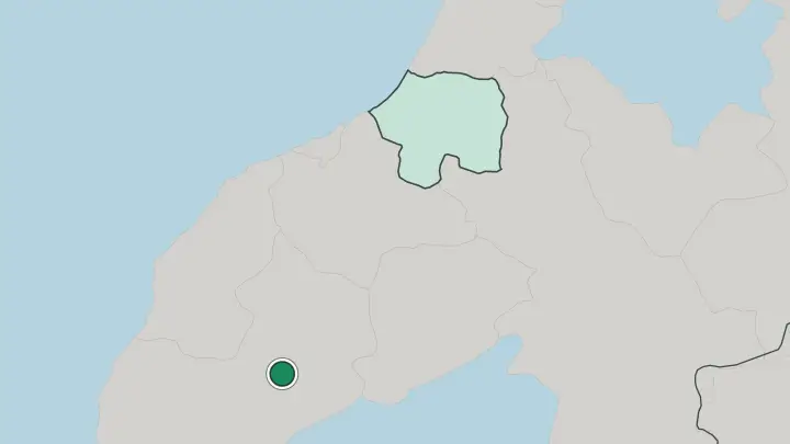 Map of Marrakesh in Morocco