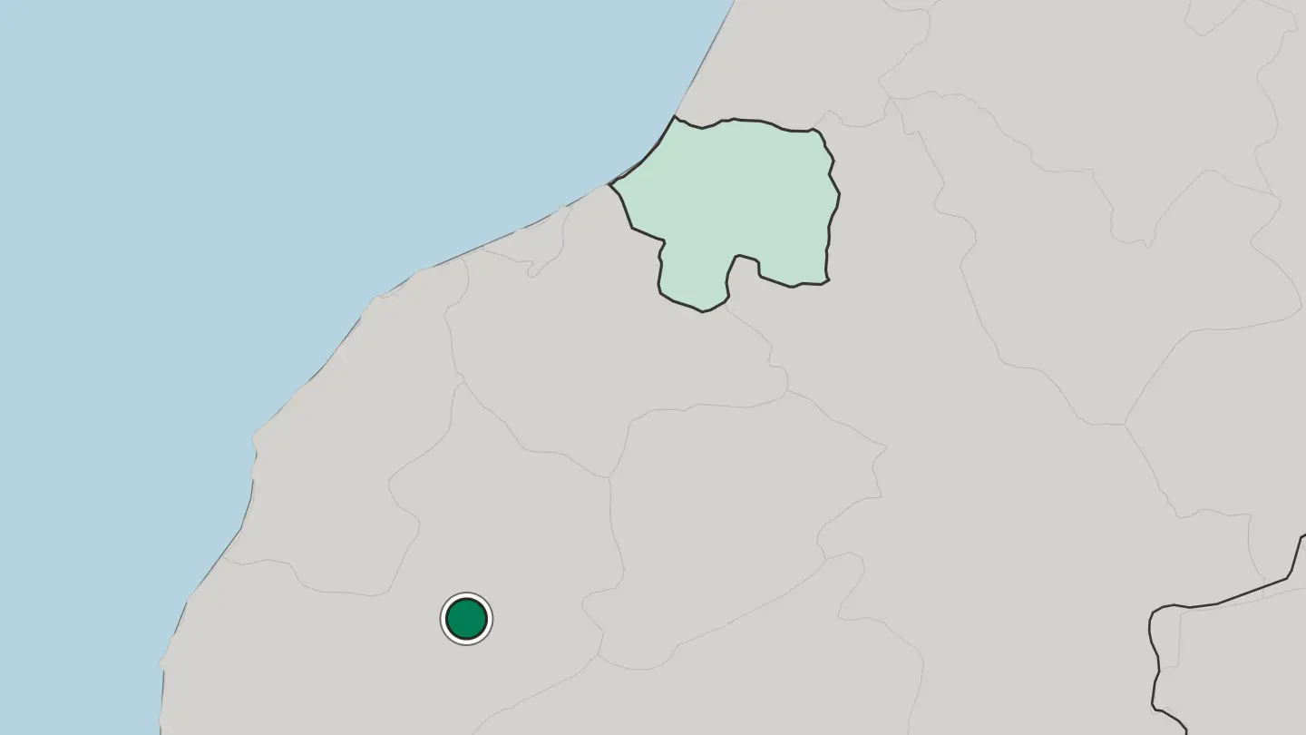 Map of Marrakesh in Morocco