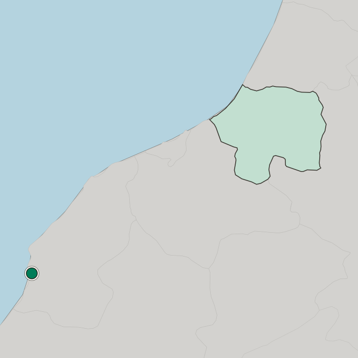 Map showing Safi — In Marrakesh-Safi