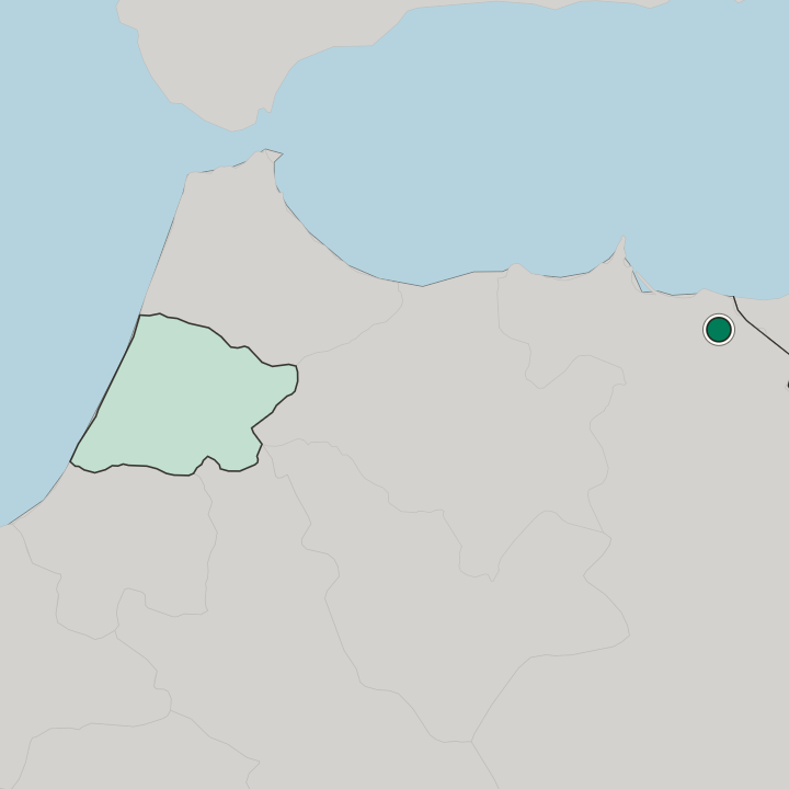 Map showing Berkane — In Oriental