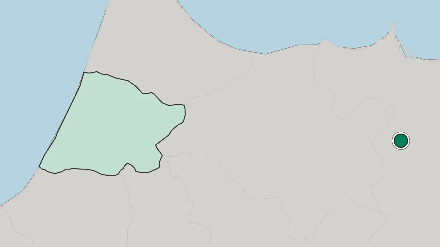 Map of Taourirt in Morocco