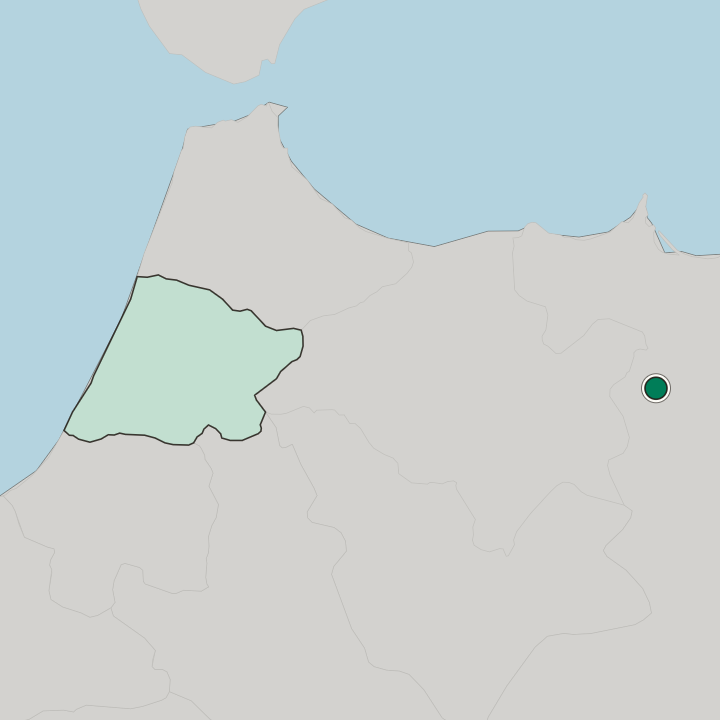 Map showing Taourirt — In Oriental
