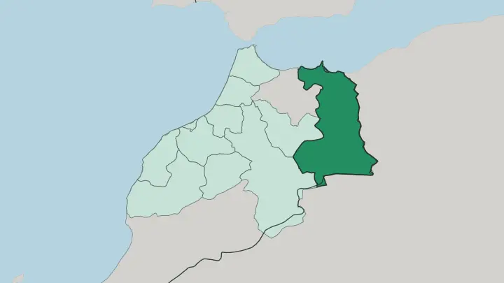 Map of Rabat-Salé-Kénitra in Morocco