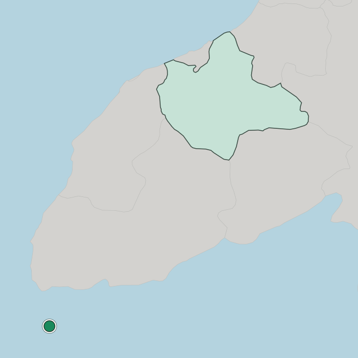 Map showing Agadir — In Souss-Massa
