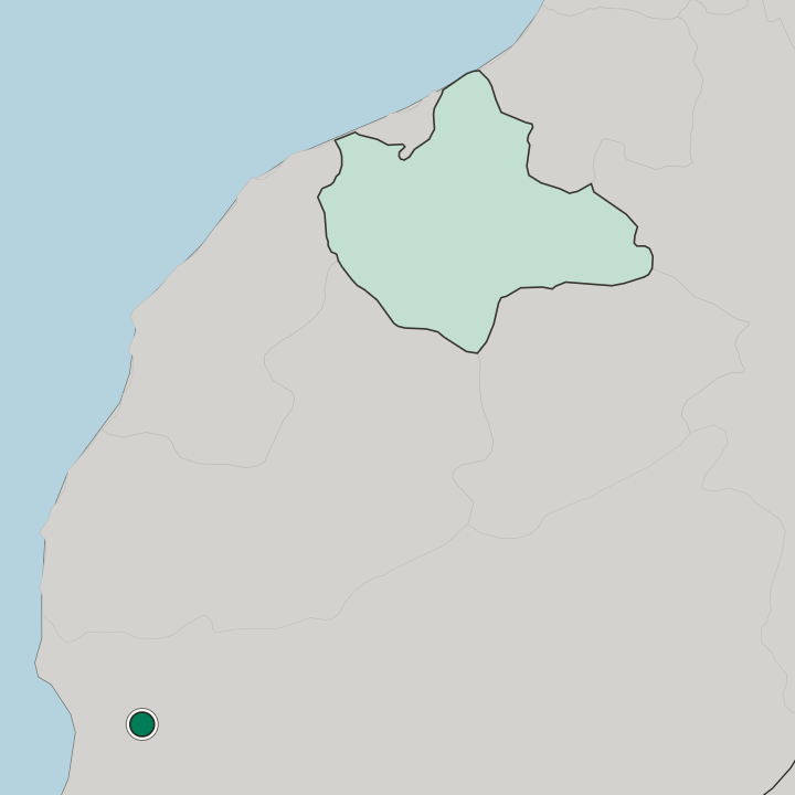 Map showing Oulad Teïma — In Souss-Massa