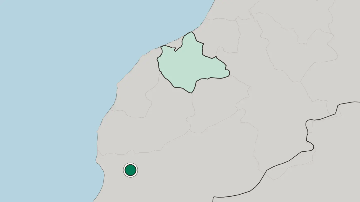 Map of Taroudant in Morocco