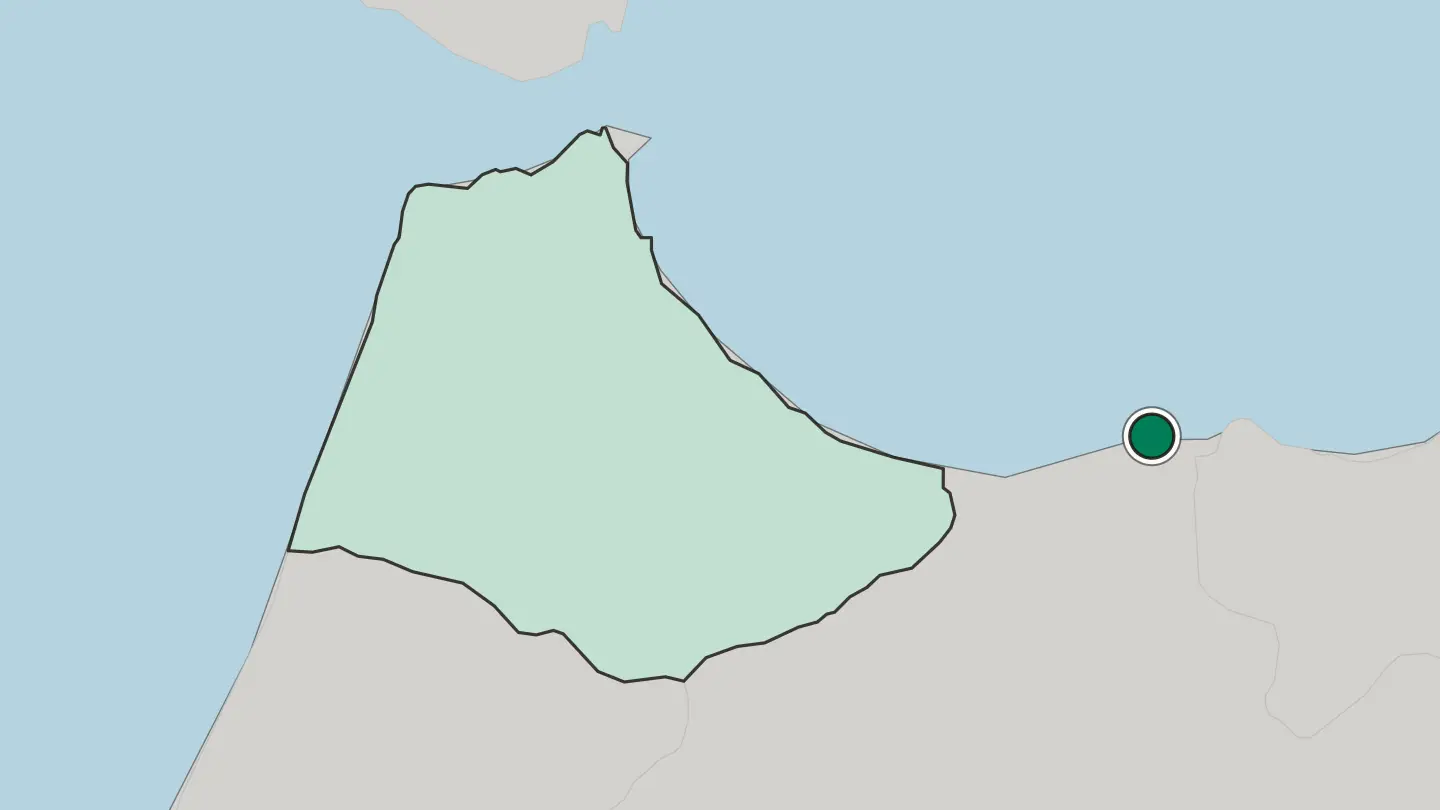 Map of Al Hoceïma in Morocco