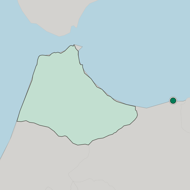 Map showing Al Hoceïma — In Tanger-Tetouan-Al Hoceima