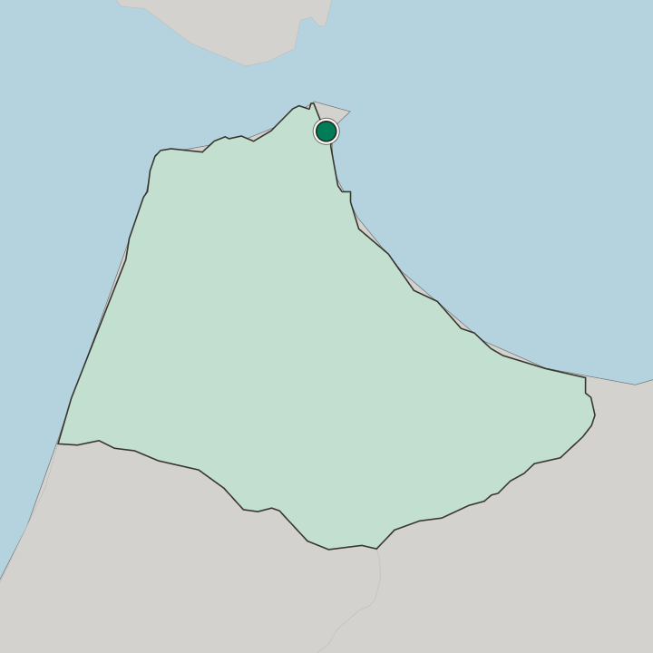 Map showing Fnidek — In Tanger-Tetouan-Al Hoceima