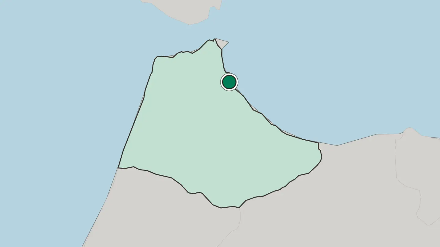 Map of Martil in Morocco