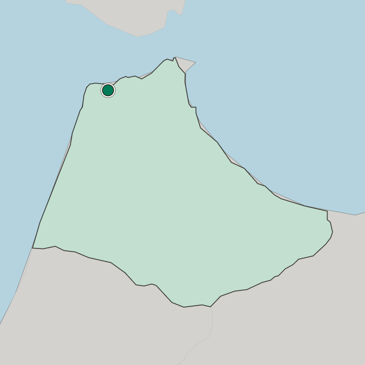 Map showing Tangier — In Tanger-Tetouan-Al Hoceima