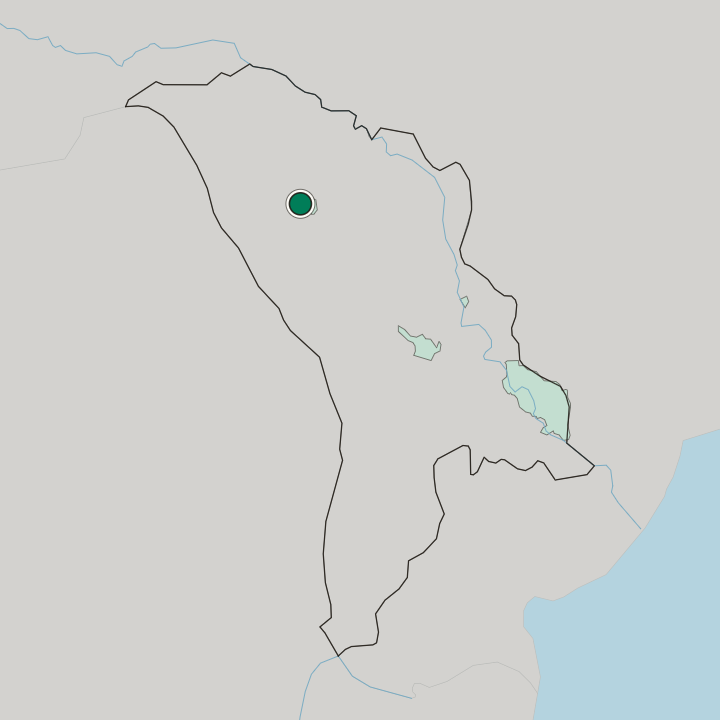 Map showing Bălţi — In Moldova