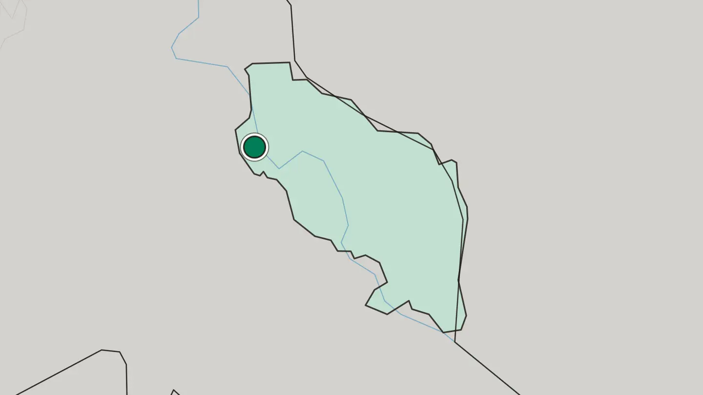 Map of Bender in Moldova