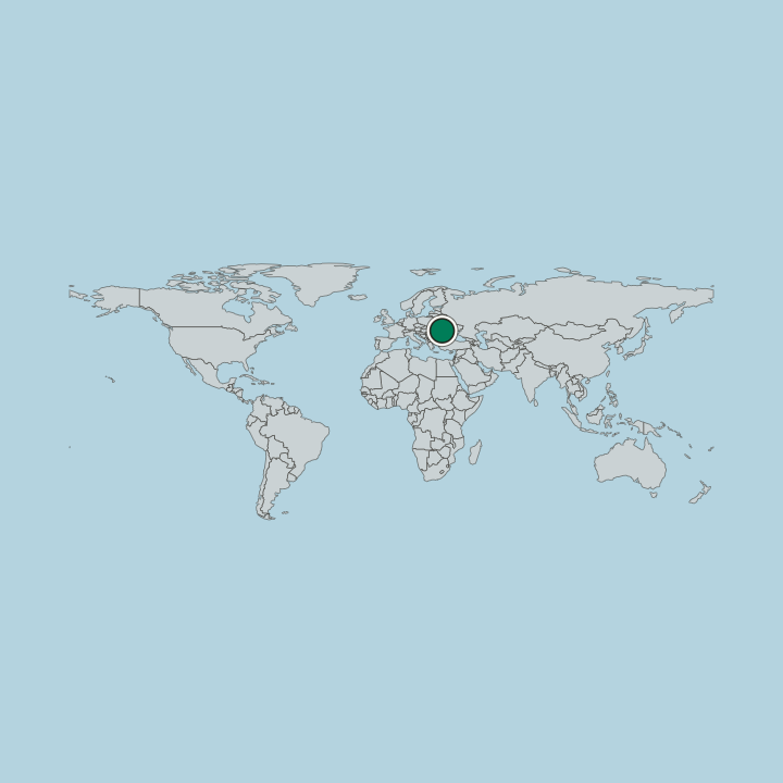 Map showing Moldova — Worldwide