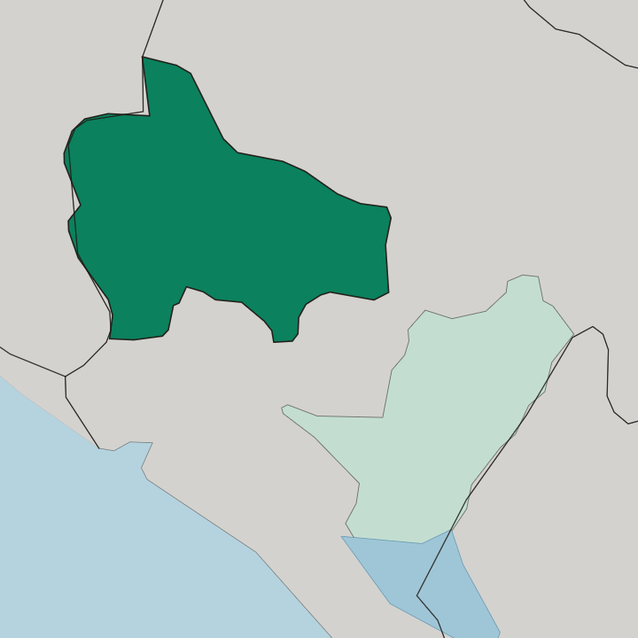 Map showing Opština Nikšić — In Montenegro