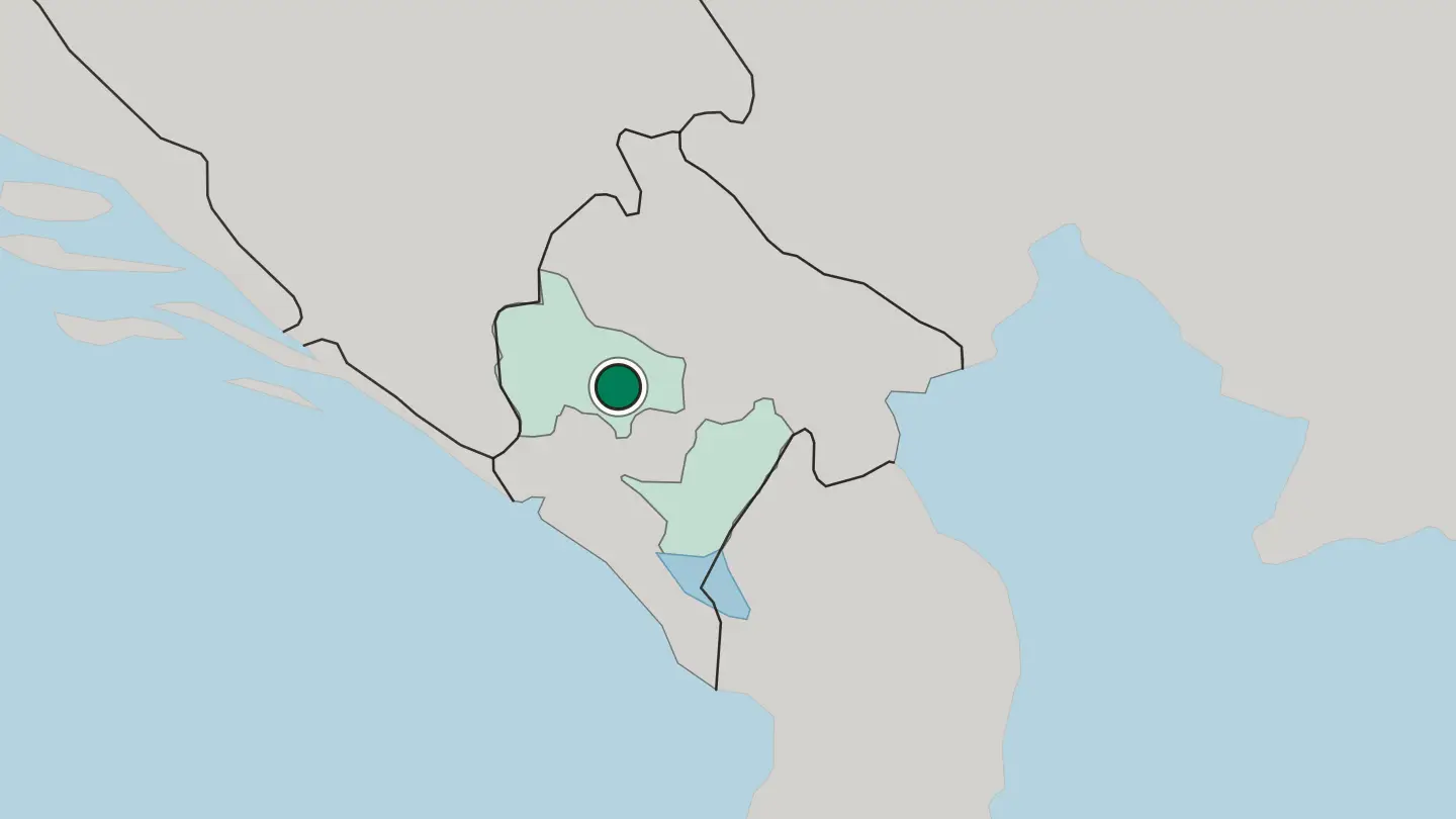 Map of Nikšić in Montenegro