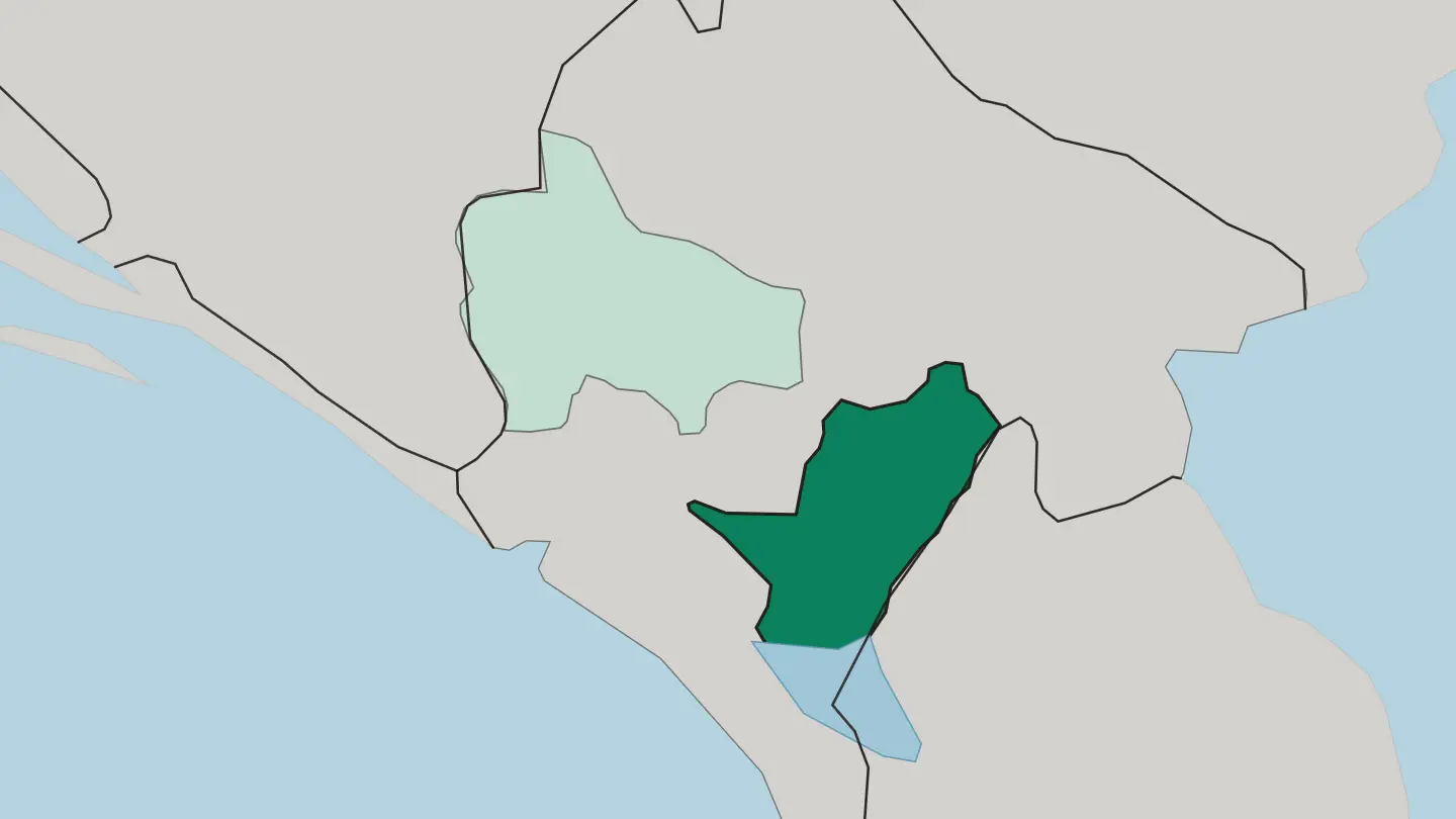 Map of Podgorica in Montenegro