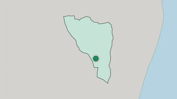 Map of Antananarivo in Madagascar