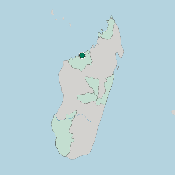 Map showing Mahajanga — In Madagascar
