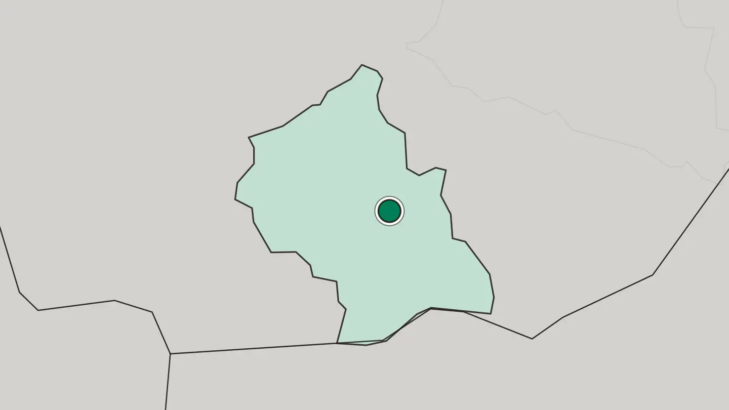 Map of Bitola in North Macedonia