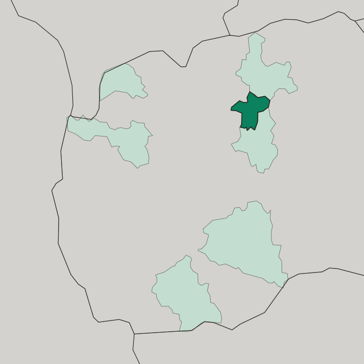 Map showing Grad Skopje — In North Macedonia