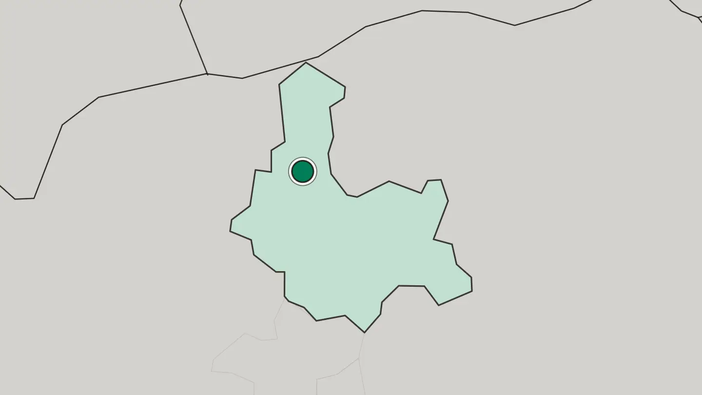 Map of Kumanovo in North Macedonia