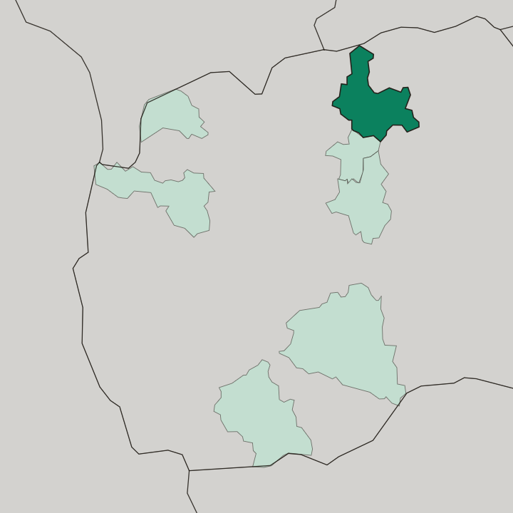 Map showing Kumanovo — In North Macedonia