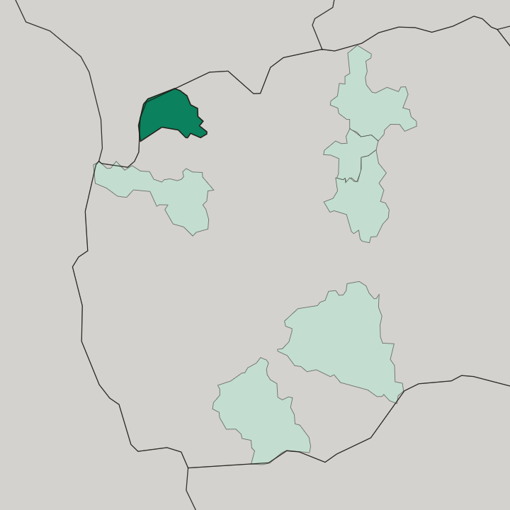 Map showing Tetovo — In North Macedonia