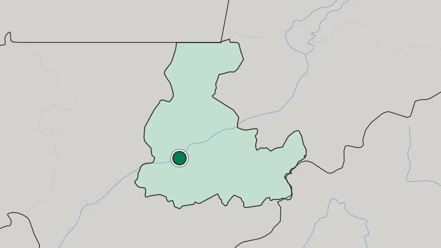 Map of Ségou in Mali