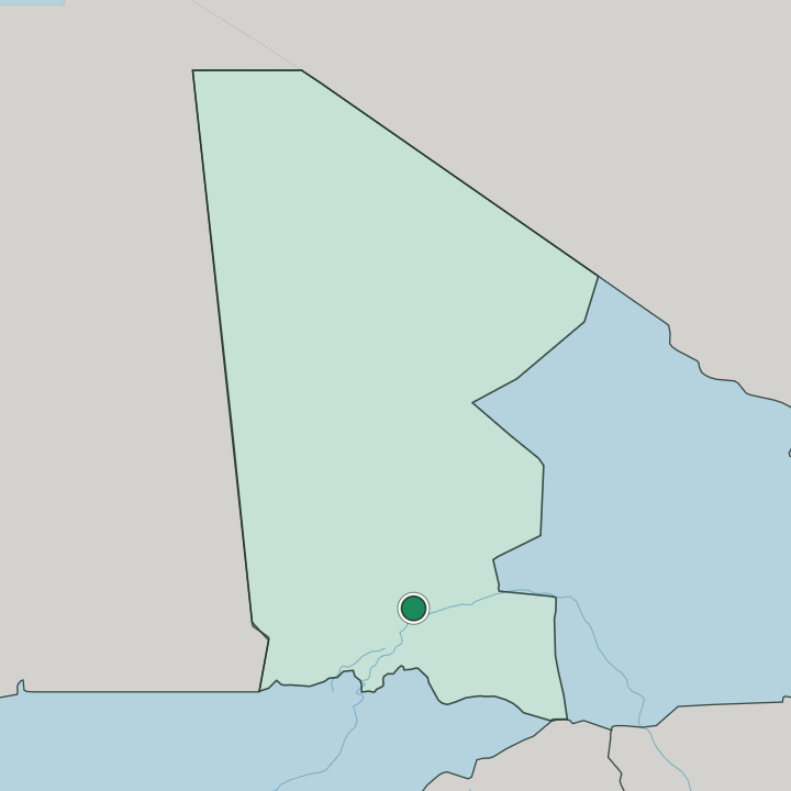 Map showing Timbuktu — In Tombouctou Region