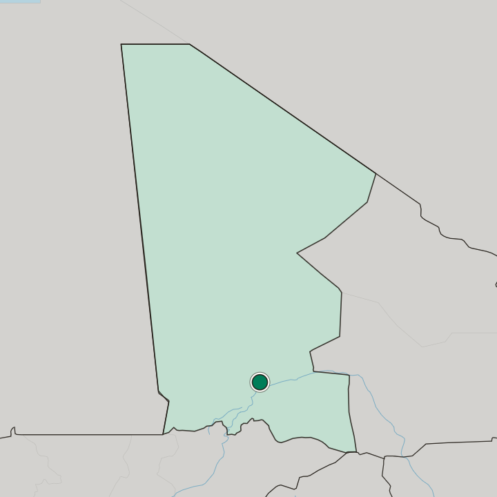 Map showing Timbuktu — In Tombouctou Region