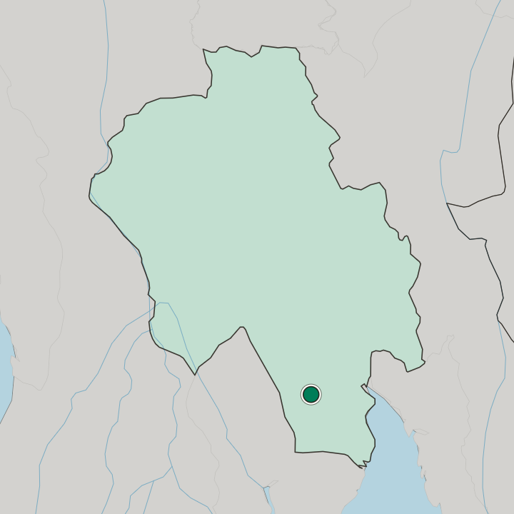 Map showing Bago — In Bago Region