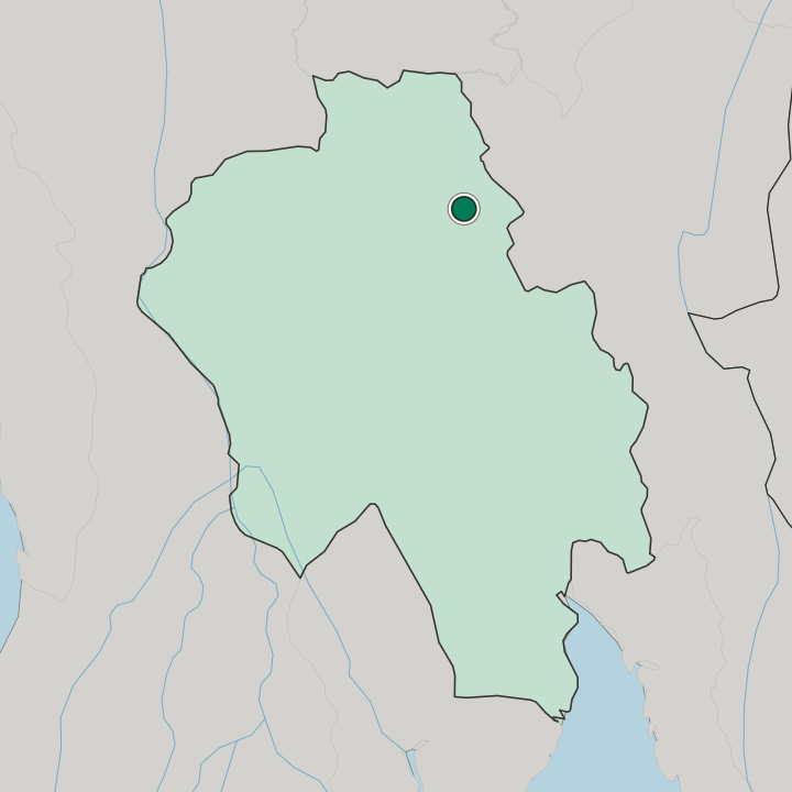 Map showing Taungoo — In Bago Region