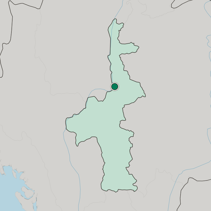Map showing Mandalay — In Mandalay Region