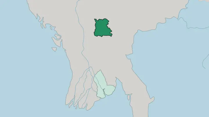 Map of Nay Pyi Taw in Myanmar