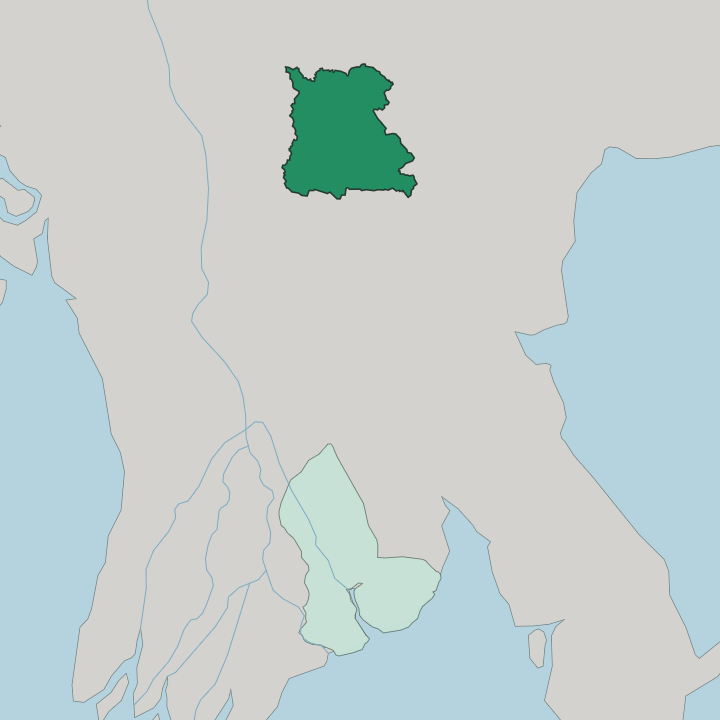 Map showing Nay Pyi Taw — In Myanmar
