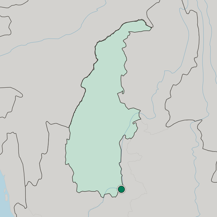 Map showing Sagaing — In Sagaing Region