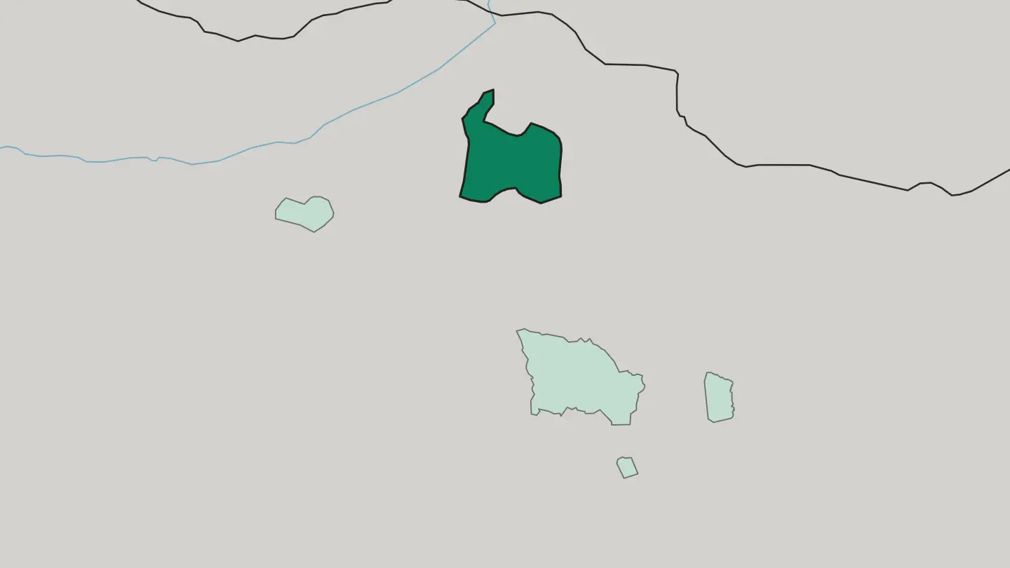 Map of Darhan-Uul Aymag in Mongolia