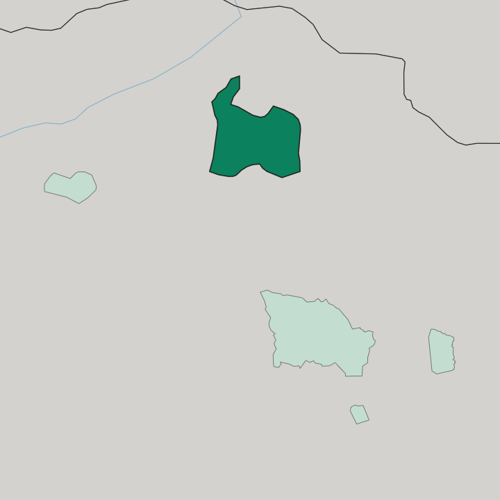 Map showing Darhan-Uul Aymag — In Mongolia