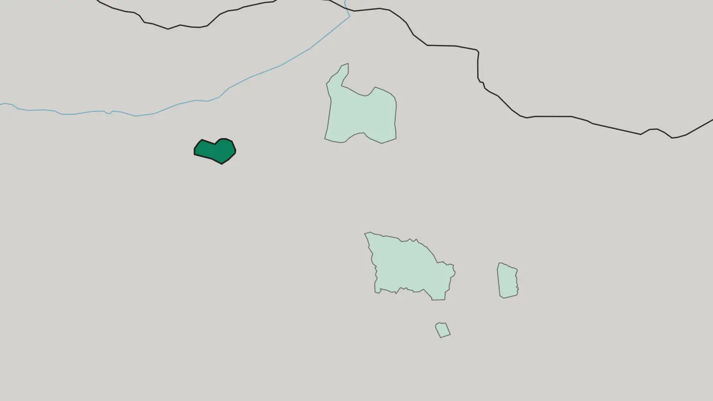 Map of Orhon Aymag in Mongolia