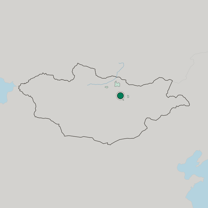 Map showing Ulan Bator — In Mongolia