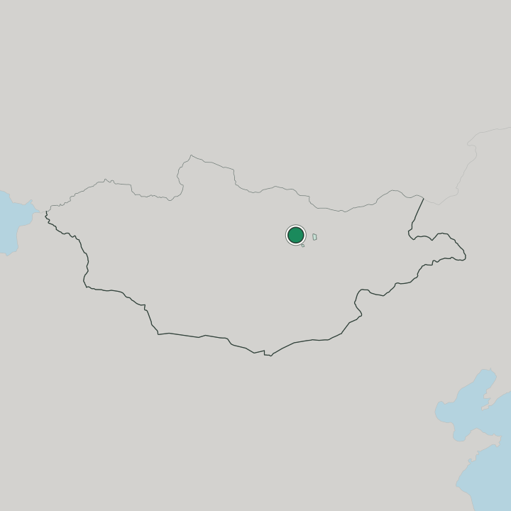 Map showing Ulan Bator — In Mongolia