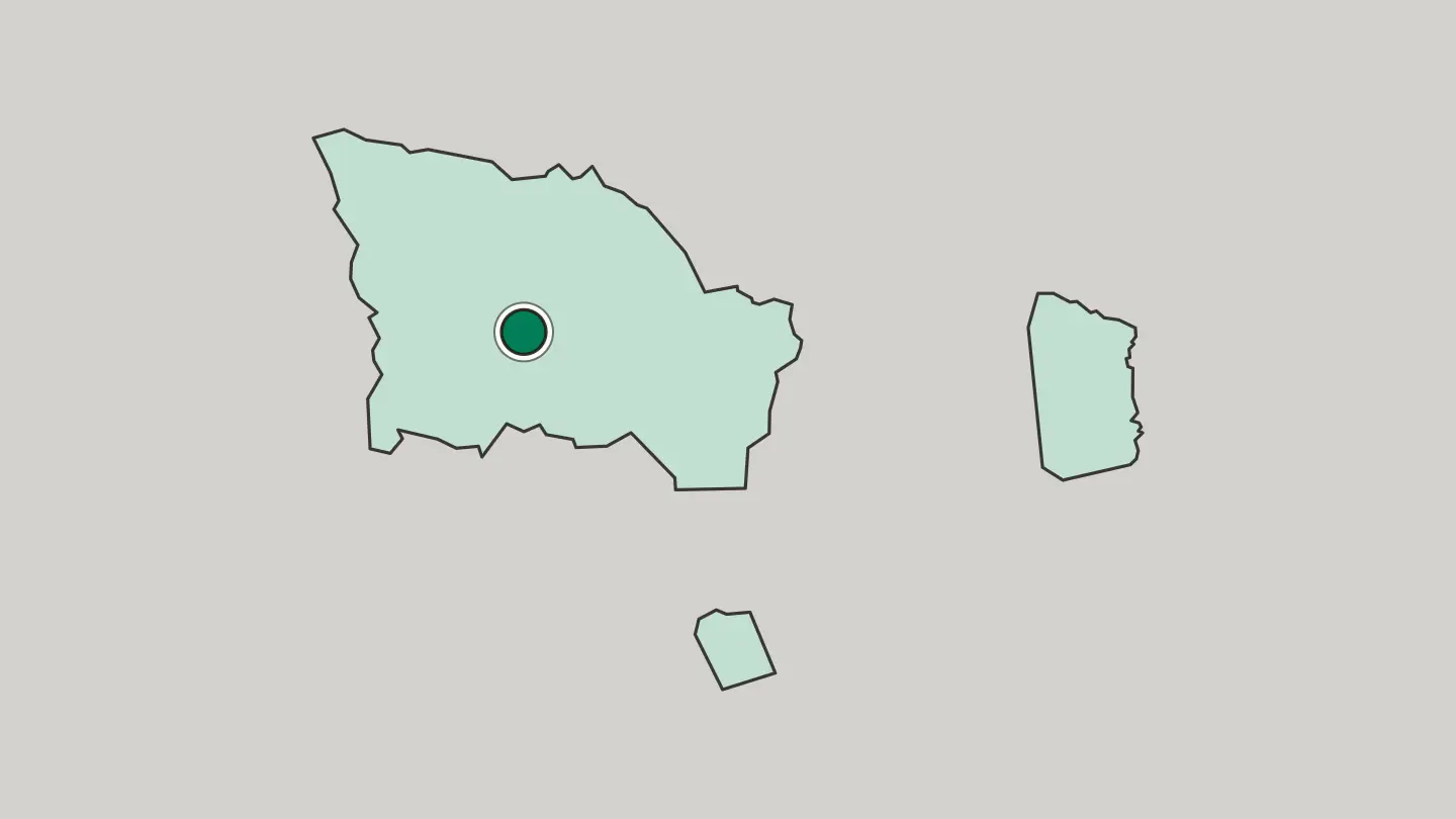 Map of Ulan Bator in Mongolia