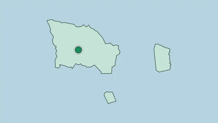 Map of Ulan Bator in Mongolia